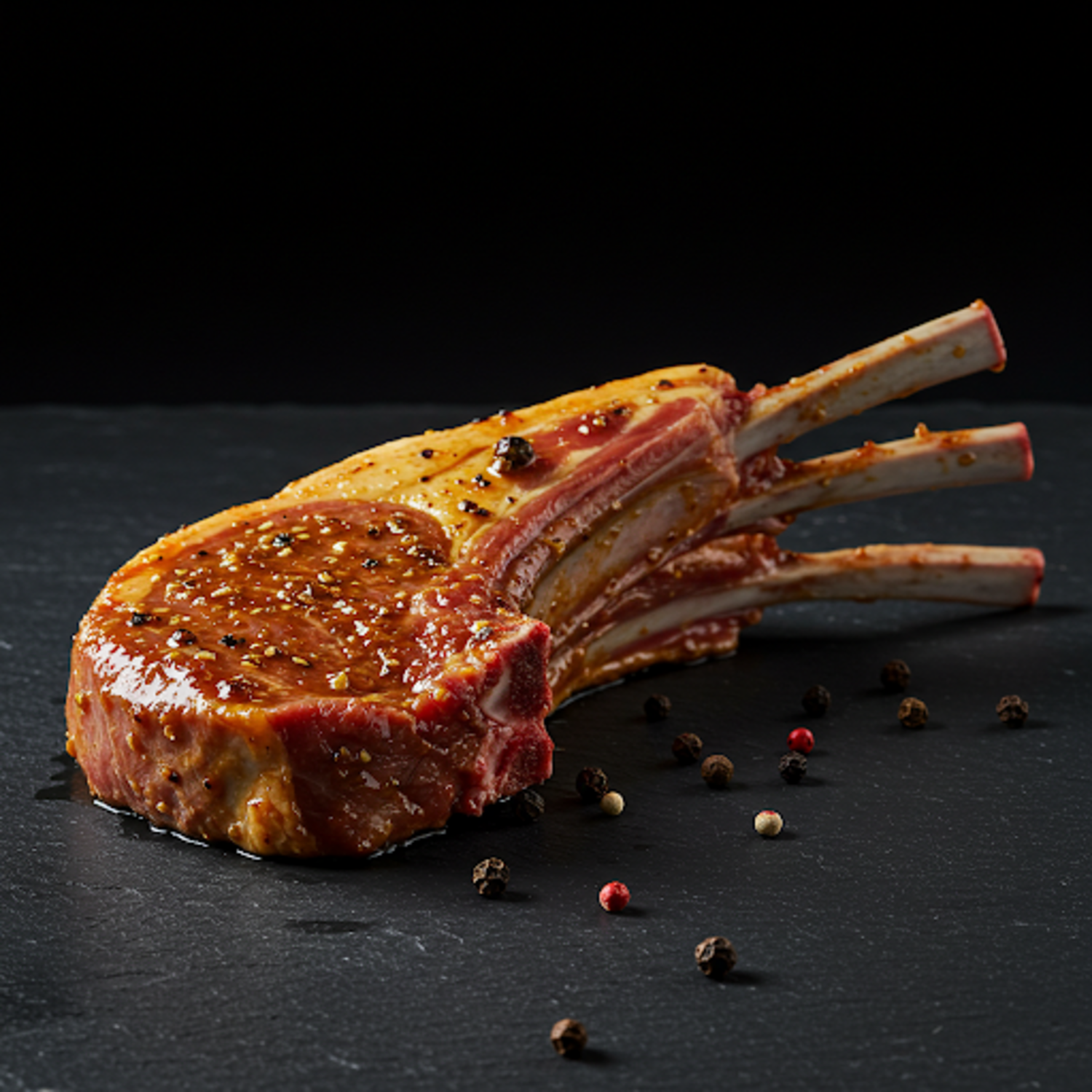 Côte d'agneau marinée