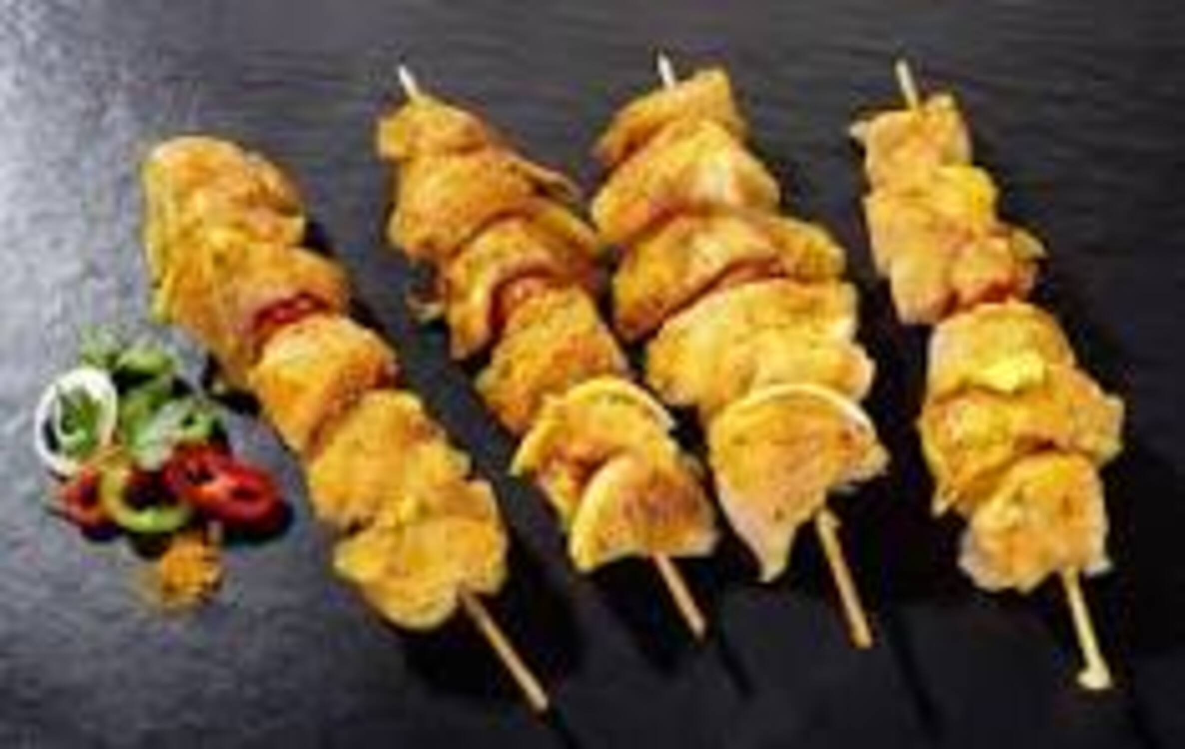 Brochette poulet curry