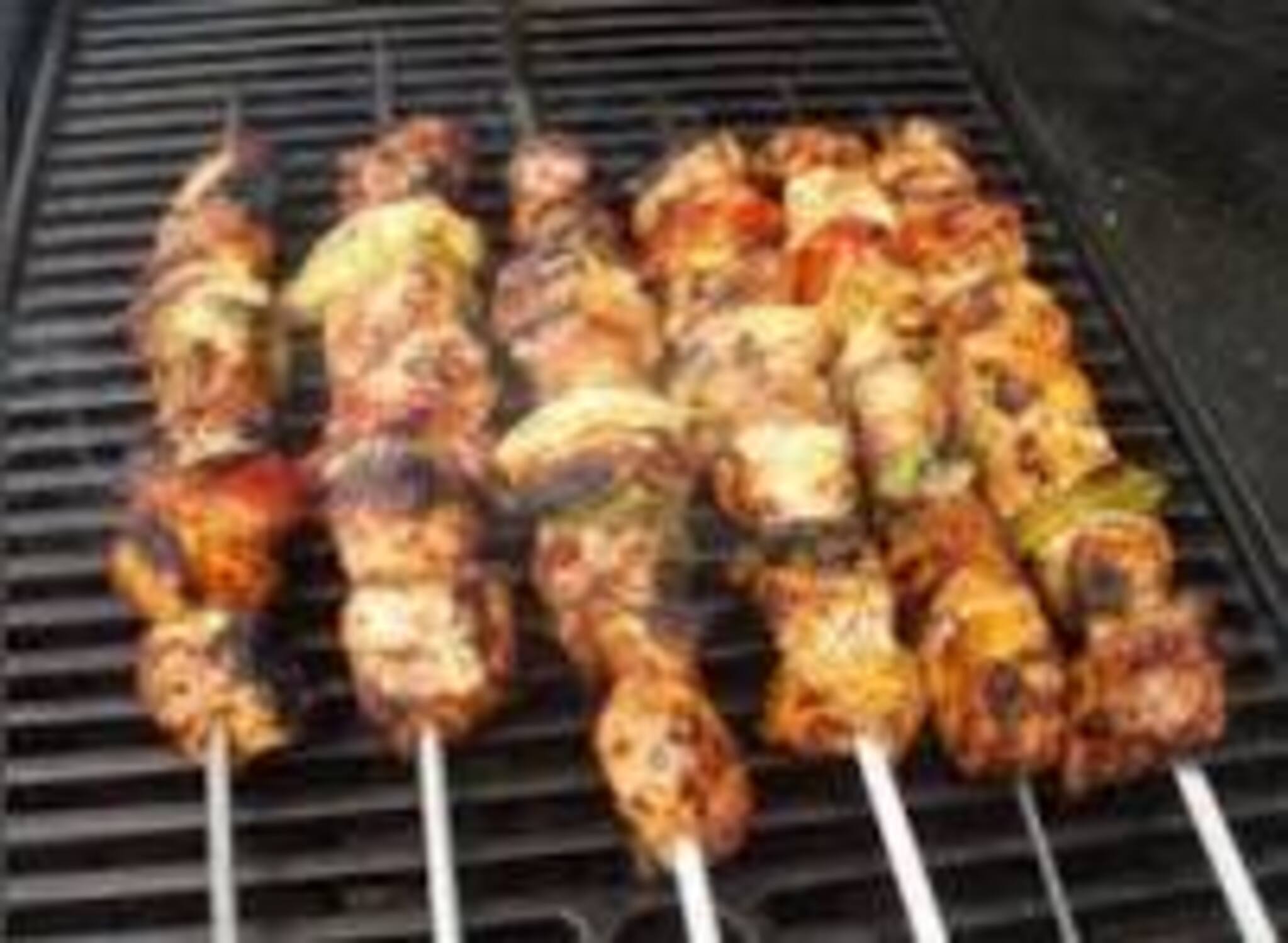 Brochette de filet mignon de porc marinée