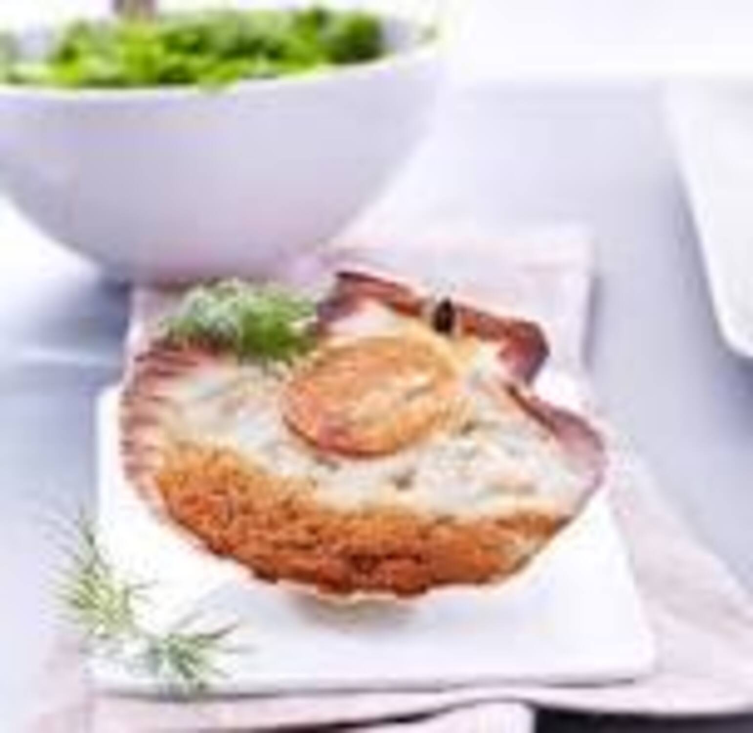 Coquille Saint-Jacques riesling et petits pois