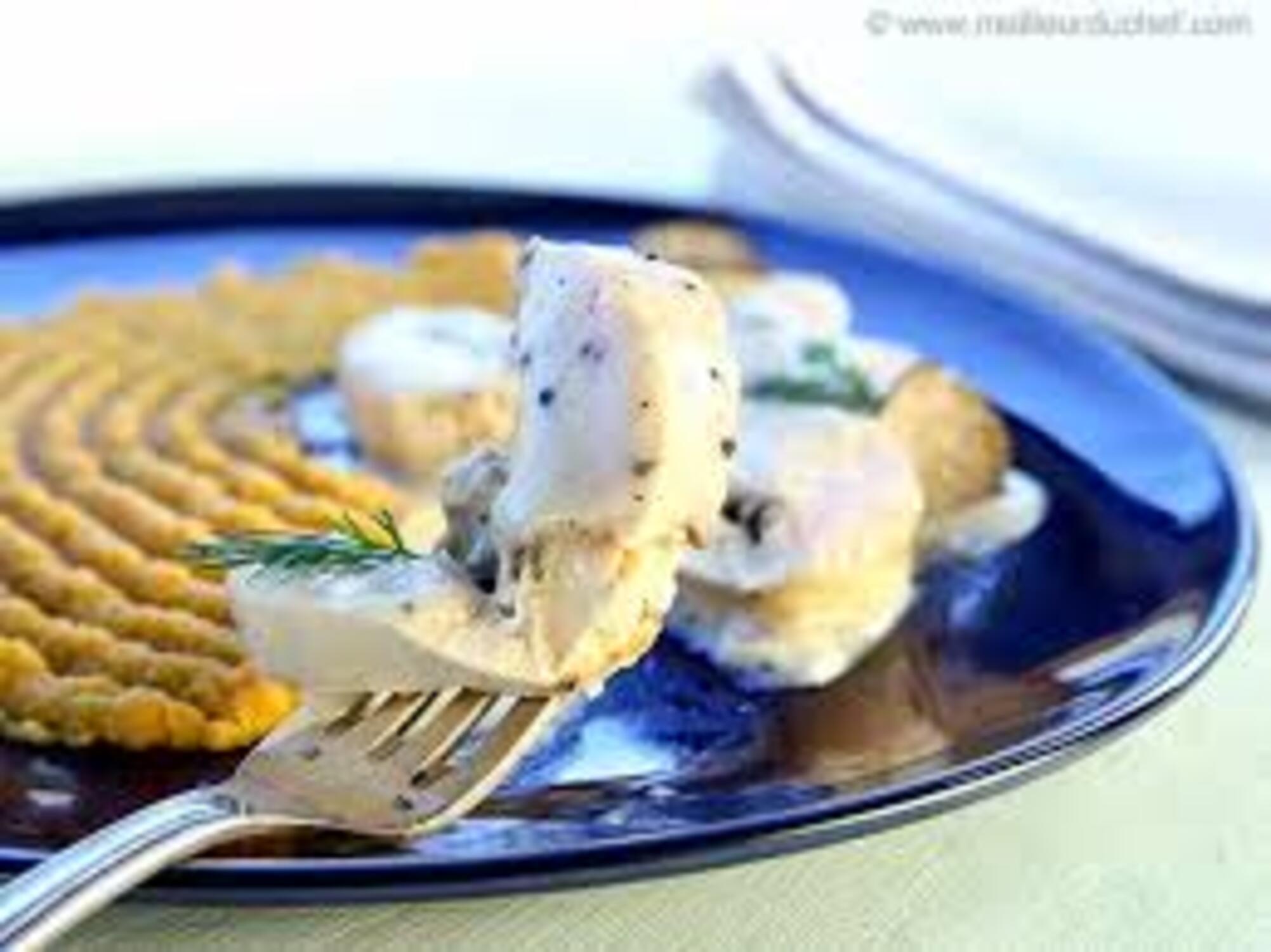 Fondant de poulet sauce truffe maison